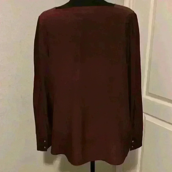 Loft petite burgundy light long sleeve size LP - Picture 4 of 8